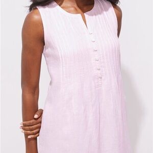 Vineyard Vines Linen Pintuck Shift Dress XL NWT